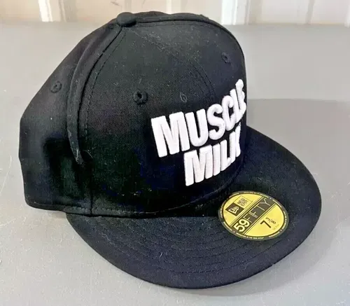 Muscle Milk New Era 59Fifty Hat  Black Size 7 3/8 Fitted MX Moto Cap