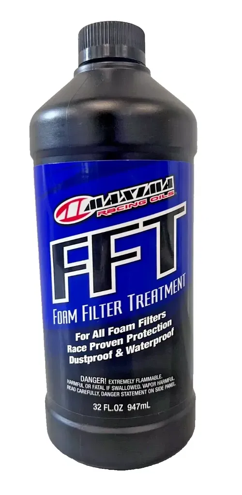 Maxima FFT Air Filter Oil 1 Quart 32 FL.OZ 947mL Dirt Bike MX ATV UTV Foam Tacky