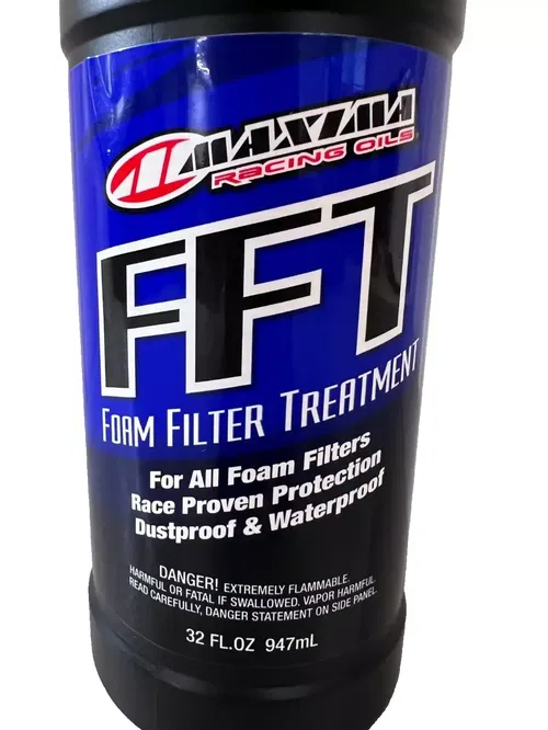 Maxima FFT Air Filter Oil 1 Quart 32 FL.OZ 947mL Dirt Bike MX ATV UTV Foam Tacky
