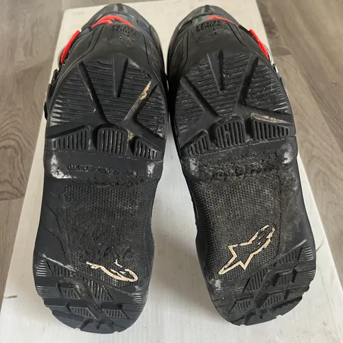 Tech 7 Enduro Black/Grey/Fluo Red 