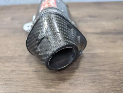 2007 Yamaha YZF R6 Yoshimura Carbon Fiber TRC Slip On Exhaust Mid Y Pipe