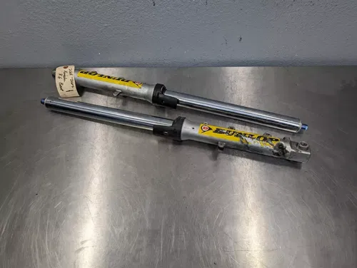 01-02 Yamaha YZF R6 OEM Front Forks Tube Shocks Suspension Set *FOR PARTS REPAIR