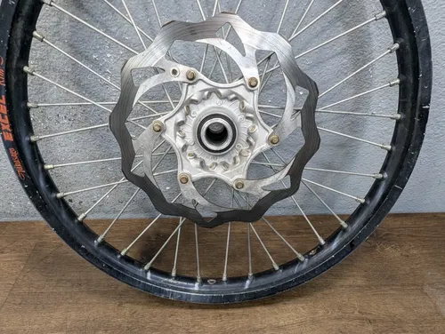 2009 KTM 450 XC-W OEM FRONT EXCEL WHEEL RIM W/ ROTOR 21x1.6 - 7800900104430