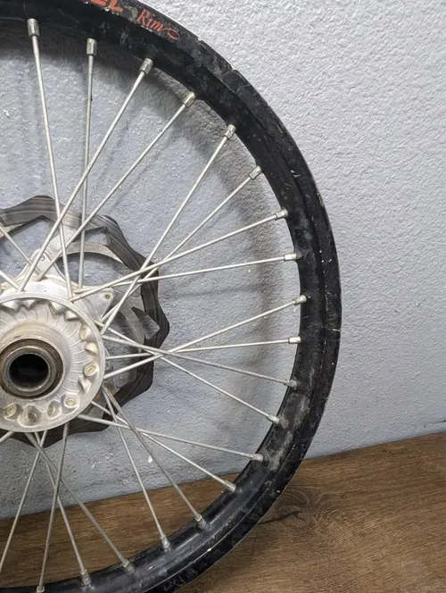 2009 KTM 450 XC-W OEM FRONT EXCEL WHEEL RIM W/ ROTOR 21x1.6 - 7800900104430