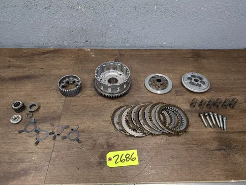 2007-2008 KAWASAKI NINJA ZX6R OEM COMPLETE CLUTCH PLATES BASKET HUB - 13095-0063