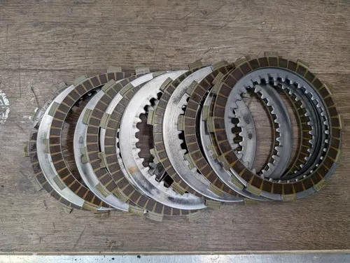 2007-2008 KAWASAKI NINJA ZX6R OEM COMPLETE CLUTCH PLATES BASKET HUB - 13095-0063