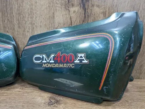 1979-1980 Honda CM400 CM 400 Hondamatic OEM Left Right Air Cleaner Cover Set