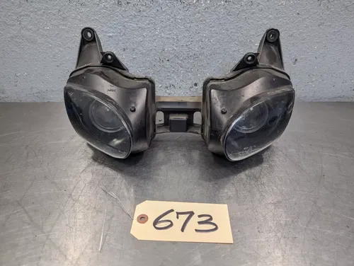 2007-2008 KAWASAKI NINJA ZX6R OEM FRONT HEADLIGHT HEAD LIGHT LAMP - 23007-0227