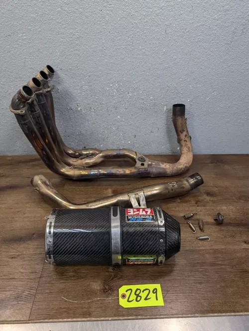 04-07 HONDA CBR1000RR CARBON YOSHIMURA RS5 EXHAUST MUFFLER PIPE HEADER MANIFOLD