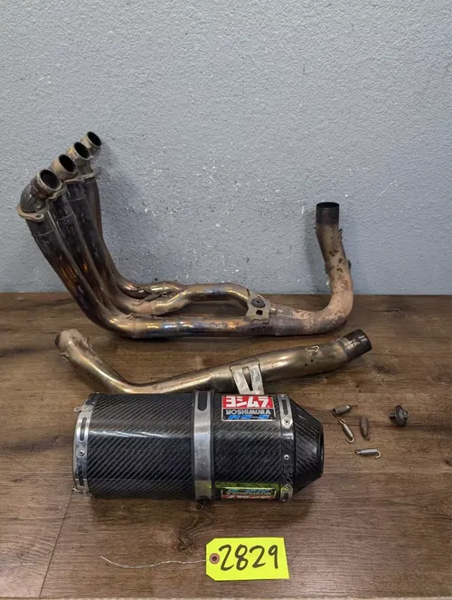 04-07 HONDA CBR1000RR CARBON YOSHIMURA RS5 EXHAUST MUFFLER PIPE HEADER MANIFOLD