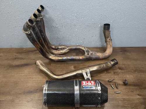 04-07 HONDA CBR1000RR CARBON YOSHIMURA RS5 EXHAUST MUFFLER PIPE HEADER MANIFOLD