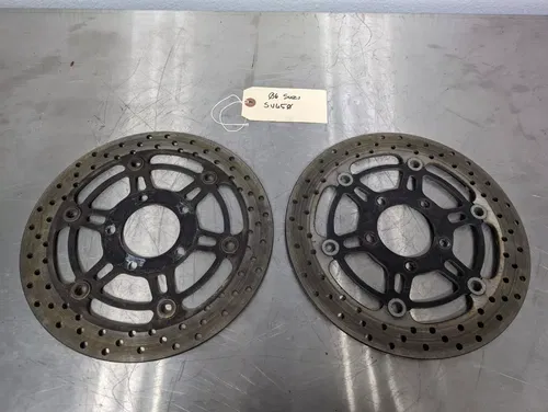 2005 SUZUKI SV650 FRONT LEFT RIGHT BRAKE ROTORS DISCS 59210-38G10 (4.33MM)