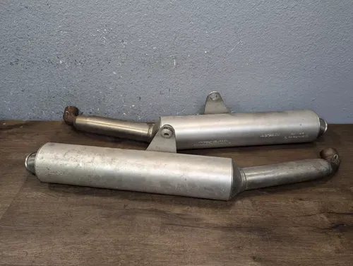1997-2003 Ducati ST2 OEM Exhaust Muffler Pipe Silencer Baffle Pair Set 57310465B