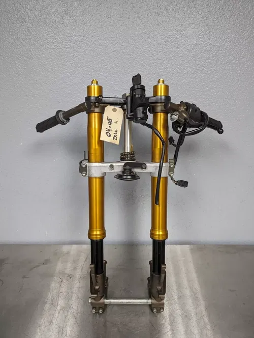 Kawasaki ZX10R 2004 2005 Ninja Complete Front Fork Assembly Straight No Leaks