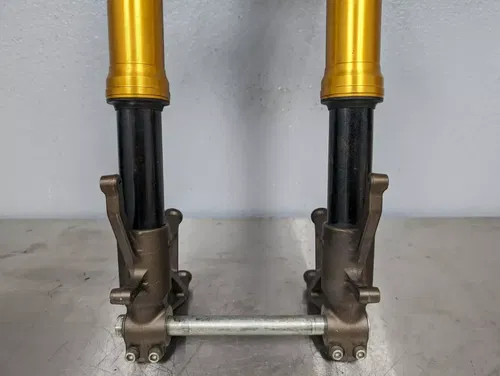 Kawasaki ZX10R 2004 2005 Ninja Complete Front Fork Assembly Straight No Leaks