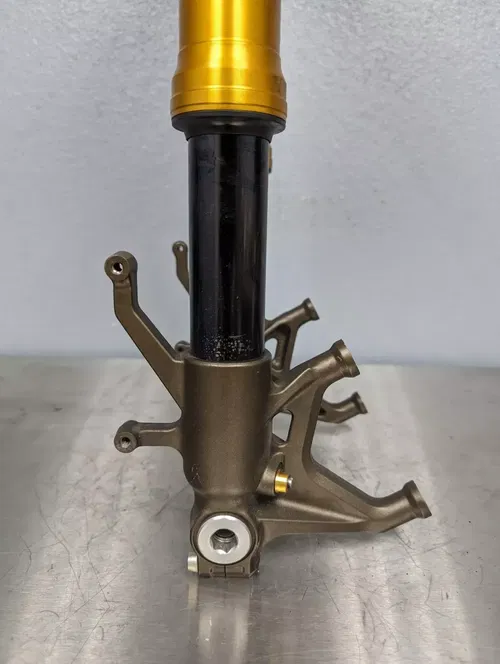 Kawasaki ZX10R 2004 2005 Ninja Complete Front Fork Assembly Straight No Leaks