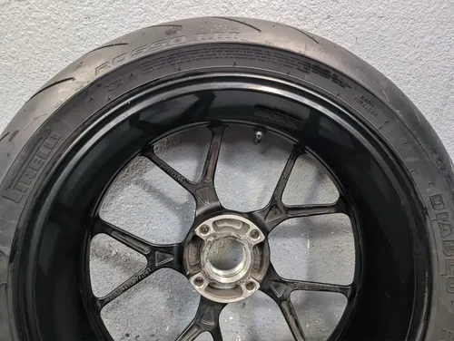2021 DUCATI PANIGALE V2 955 OEM REAR WHEEL RIM BLACK TIRE - 50212181AA