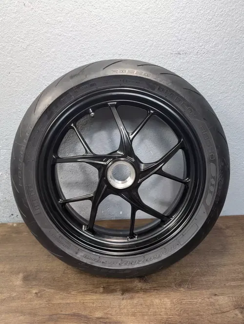 2021 DUCATI PANIGALE V2 955 OEM REAR WHEEL RIM BLACK TIRE - 50212181AA