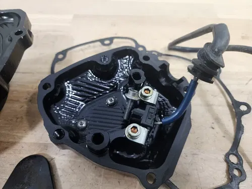 09-14 Yamaha YZFR1 YZF R1 Woodcraft Stator Cover and Ignition Cover