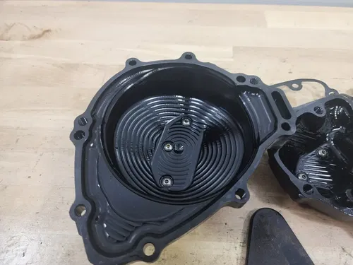 09-14 Yamaha YZFR1 YZF R1 Woodcraft Stator Cover and Ignition Cover