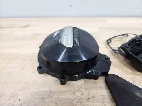 09-14 Yamaha YZFR1 YZF R1 Woodcraft Stator Cover and Ignition Cover