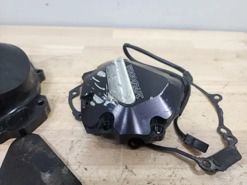 09-14 Yamaha YZFR1 YZF R1 Woodcraft Stator Cover and Ignition Cover
