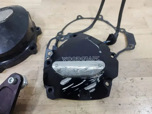 09-14 Yamaha YZFR1 YZF R1 Woodcraft Stator Cover and Ignition Cover