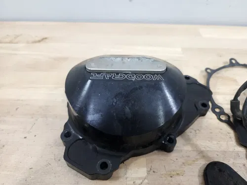 09-14 Yamaha YZFR1 YZF R1 Woodcraft Stator Cover and Ignition Cover