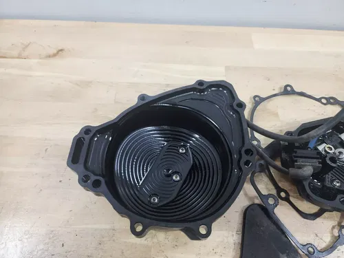 09-14 Yamaha YZFR1 YZF R1 Woodcraft Stator Cover and Ignition Cover