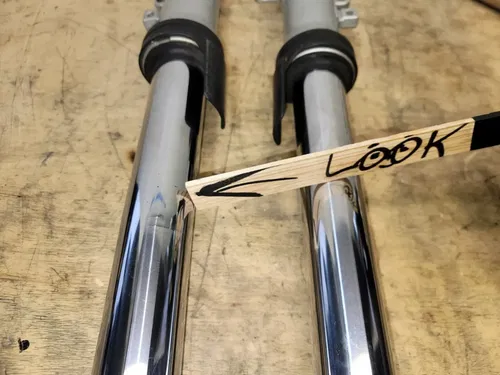 99-02 YAMAHA YZF R6 YZFR6 OEM RIGHT LEFT FRONT SUSPENSION FORKS SMALL BEND