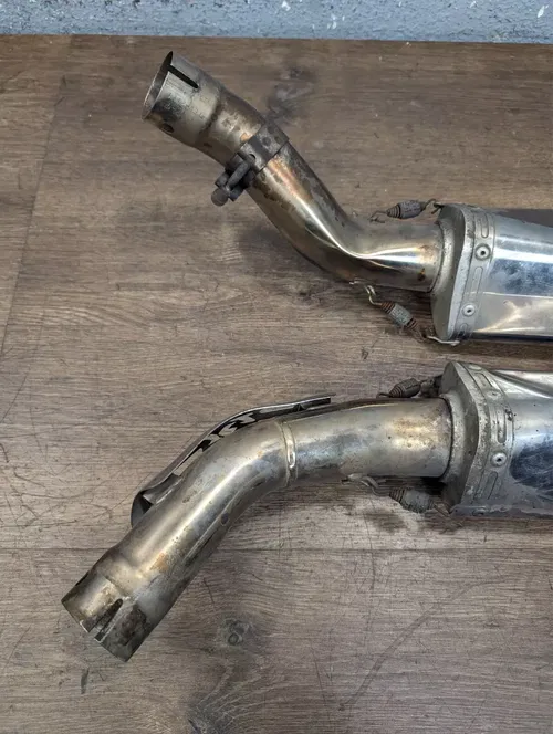 2004-2006 Yamaha YZF R1 YZFR1 Yoshimura Exhaust Mufflers Silencers *BENT/DAMAGED