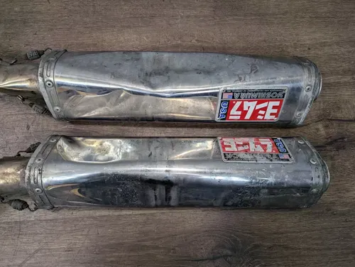 2004-2006 Yamaha YZF R1 YZFR1 Yoshimura Exhaust Mufflers Silencers *BENT/DAMAGED