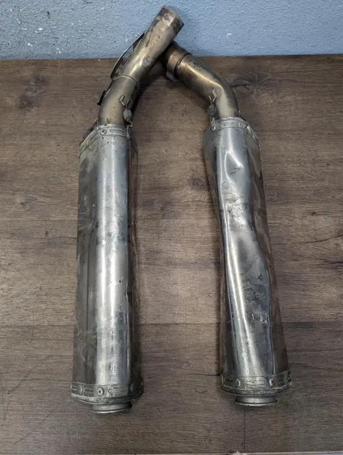 2004-2006 Yamaha YZF R1 YZFR1 Yoshimura Exhaust Mufflers Silencers *BENT/DAMAGED