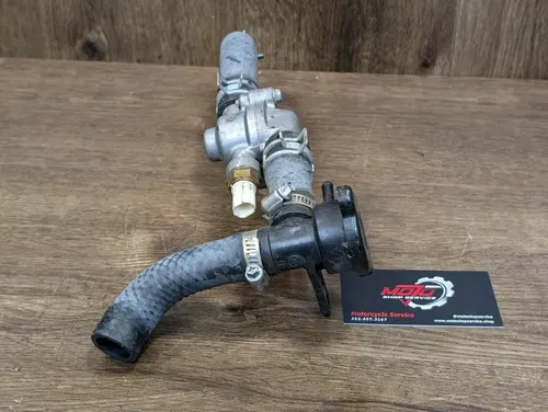2013-2017 KAWASAKI NINJA EX300 OEM THERMOSTAT HOUSING RADIATOR CAP FILL HOSES