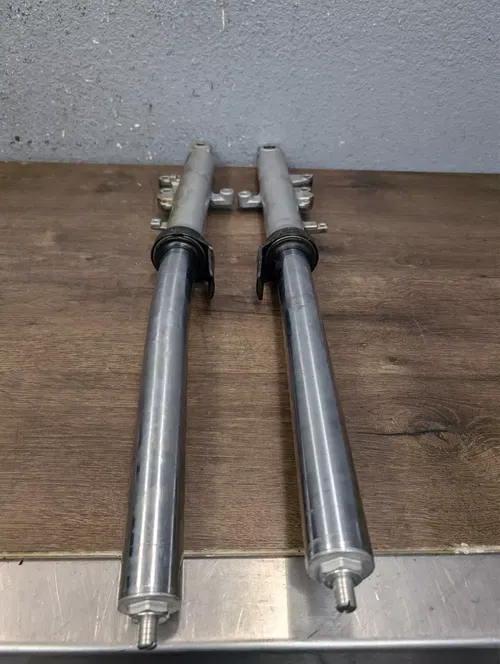 2006 Suzuki SV650 OEM Front Fork Tube Suspension Damper Pair *BENT FOR PARTS