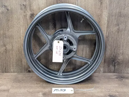 2005-2006 KAWASAKI NINJA ZX6R 636 OEM STRAIGHT REAR WHEEL BACK RIM