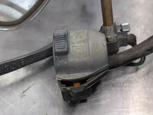 1978-1979 HONDA CX500 CX 500 OEM LEFT CONTROLS CLUTCH LEVER HANDLE W/ MIRROR