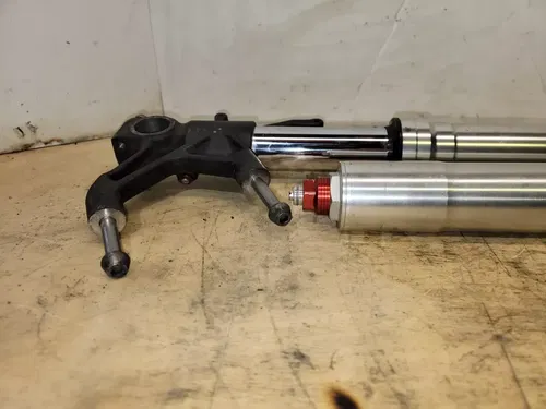 2005-2006 KAWASAKI NINJA ZX6R FRONT FORK SHOCK SUSPENSION SET PAIR STRAIGHT