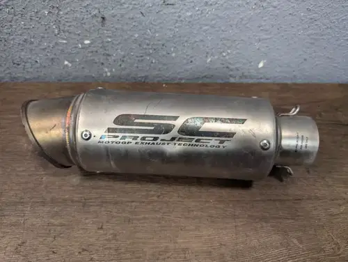 2001-2002 Yamaha YZF R6 SC Project CR-T Exhaust Muffler w/ Midpipe Mid Pipe