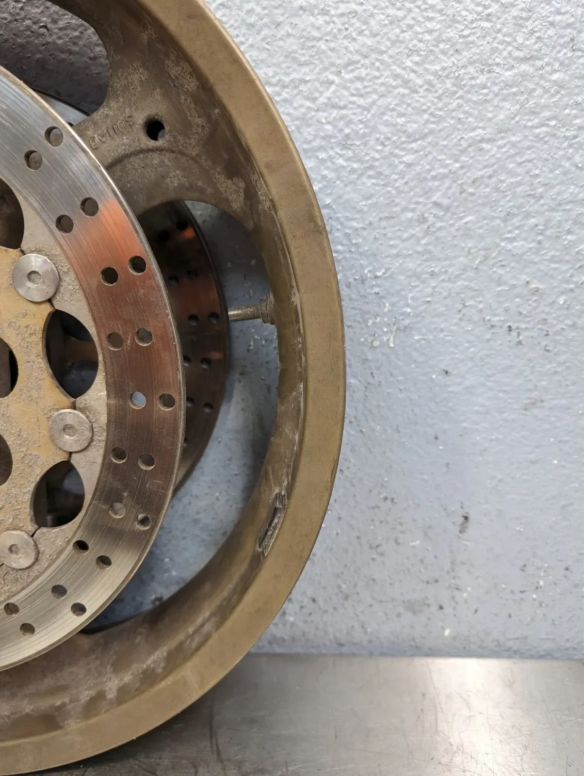 1998-2007 Ducati ST2 Sport Touring OEM Front Wheel Rotors Straight - 50120191AF