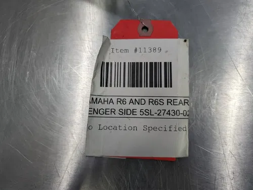 06-09 Yamaha YZF R6S OEM REAR FOOT REST PEG LEFT BRACKET - 5SL-27440-02-00