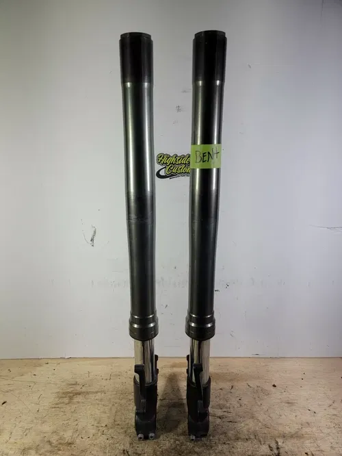 09-12 KAWASAKI ZX6R FRONT FORKS STRAIGHT 17K MILES Left Side Barely Bent