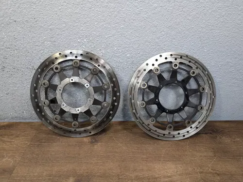 2006-2007 HONDA CBR1000RR OEM STRAIGHT FRONT LEFT RIGHT BRAKE ROTORS DISCS PAIR