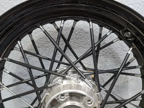07-24 Harley Davidson Softail FXBB 1YJJ Street Bob Rear Wheel Black Spoke 16x3