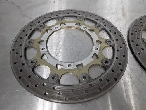 2005 Yamaha YZF R6 OEM Left Right Front Brake Disc Rotors Set - 5SL-2581T-10-00