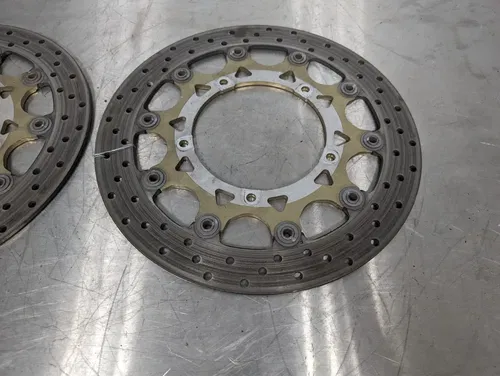 2005 Yamaha YZF R6 OEM Left Right Front Brake Disc Rotors Set - 5SL-2581T-10-00