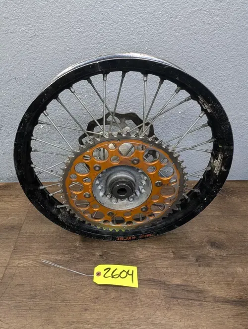 2009 KTM 450 XC-W OEM Rear Wheel w/ Sprocket and Rotor 18x2.15 - 7801000104430