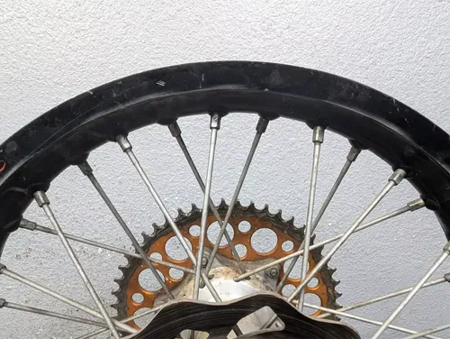 2009 KTM 450 XC-W OEM Rear Wheel w/ Sprocket and Rotor 18x2.15 - 7801000104430