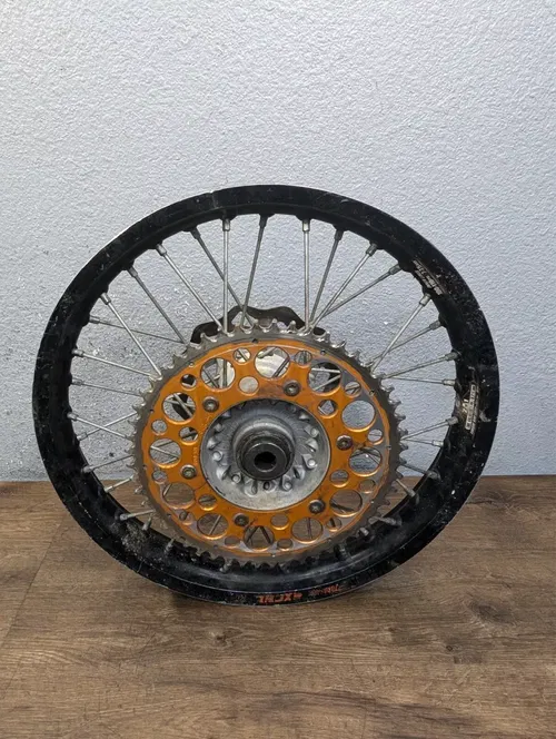 2009 KTM 450 XC-W OEM Rear Wheel w/ Sprocket and Rotor 18x2.15 - 7801000104430