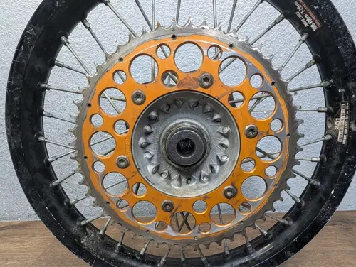 2009 KTM 450 XC-W OEM Rear Wheel w/ Sprocket and Rotor 18x2.15 - 7801000104430